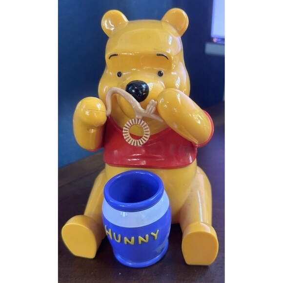RARE Vintage Disney Winnie The Pooh Bear Toy Bubble Blower Machine (READ) - Picture 1 of 7